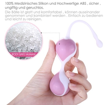 Loveryoyo Louviva Liebeskugeln für Frauen Beckenboden - Medizinisches Silikon - Kegel Übungskugeln - Für Blasen, 200 g - 3